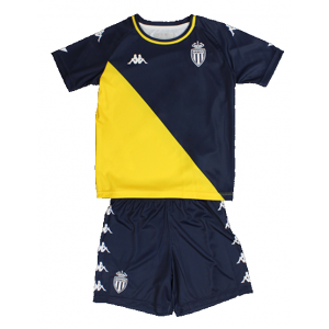 Kit infantil oficial Kappa Monaco 2020 2021 II Jogador