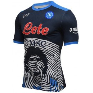 Camisa Napoli 2021 2022 EA7 oficial Maradona preta