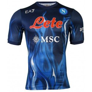Camisa Napoli 2021 2022 EA7 oficial Flames