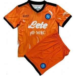 Kit infantil Goleiro II Napoli 2021 2022 EA7 oficial 