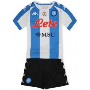 Kit infantil oficial Kappa Napoli 2020 2021 III jogador