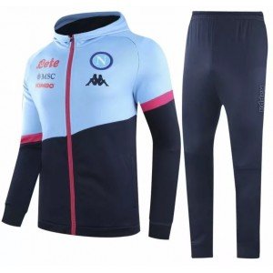 Kit treinamento oficial Kappa Napoli 2020 2021 Azul e Preto