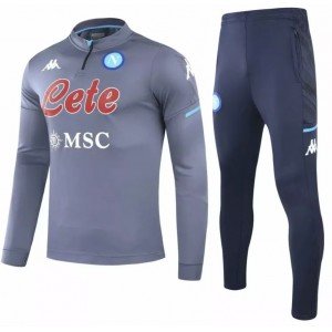 Kit treinamento oficial Kappa Napoli 2020 2021 Cinza