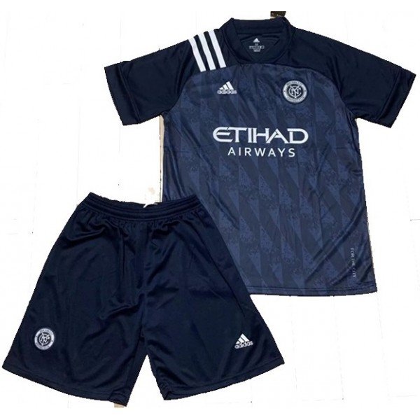 Kit infantil oficial Adidas New York City FC 2020 II jogador