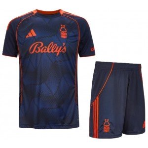 Kit infantil III Nottingham Forest 2025 2026 Adidas oficial 