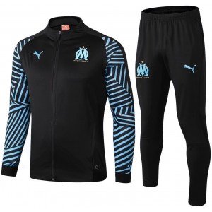 Kit treinamento oficial Puma Olympique de Marseille 2018 2019 preto e azul