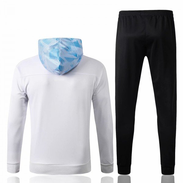 Kit treinamento com capuz oficial Puma Olympique de Marseille 2019 2020 azul 
