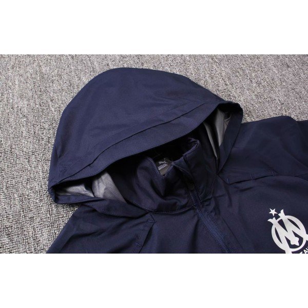 Jaqueta corta vento oficial Puma Olympique de Marseille 2018 2019 azul