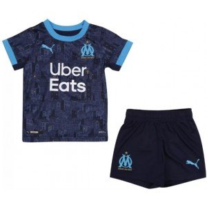 Kit infantil oficial Puma Olympique de Marseille 2020 2021 II jogador 