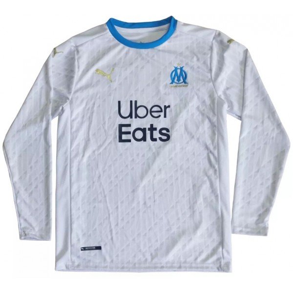 Camisa oficial Puma Olympique de Marseille 2020 2021 I jogador manga comprida Camisa oficial Puma Olympique de Marseille 2020 2021 I jogador manga comprida