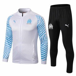 Kit treinamento oficial Puma Olympique de Marseille 2018 2019 branco e preto