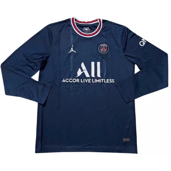 Camisa I PSG 2021 2022 Air Jordan oficial Manga comprida