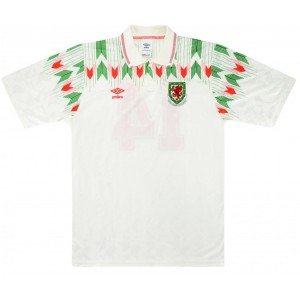 Camisa II seleção do País de Gales 1990 1992 retro Umbro