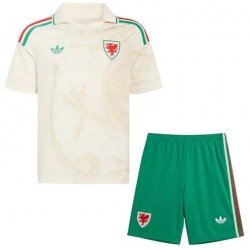 Kit infantil II Seleção do País de Gales 2026 Adidas oficial 