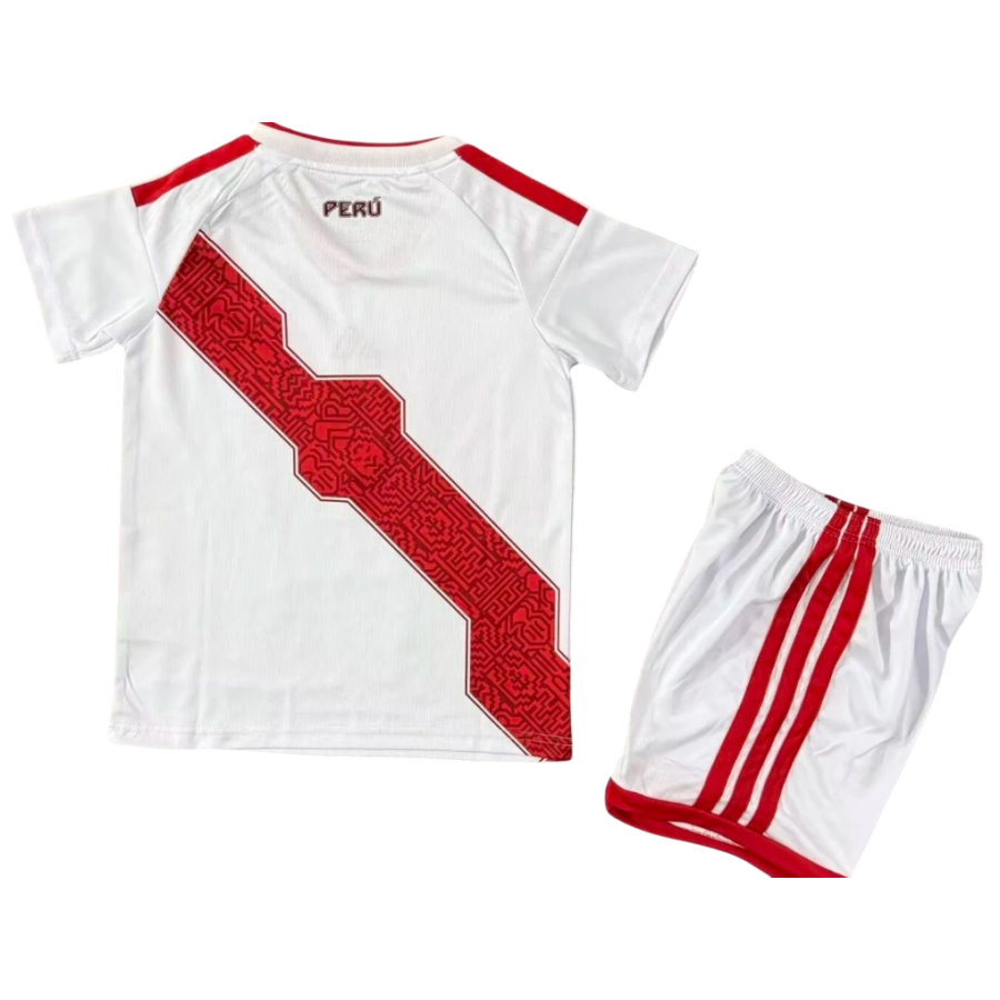 Kit infantil I Seleção do Peru 2026 Adidas oficial Kit infantil I Seleção do Peru 2026 Adidas oficial