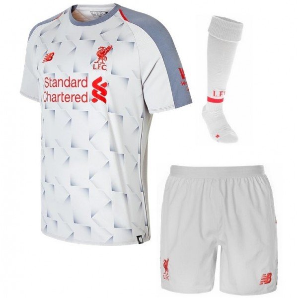 Kit adulto oficial New Balance Liverpool 2018 2019 III jogador 