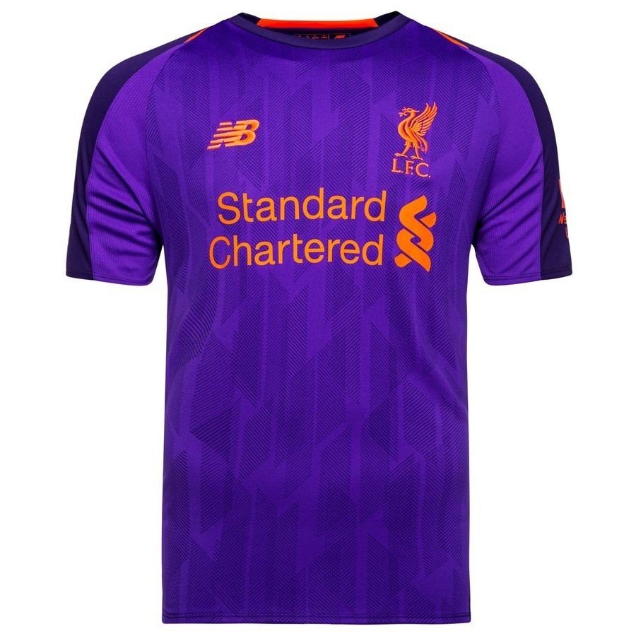 Kit adulto oficial New Balance Liverpool 2018 2019 II jogador Kit adulto oficial New Balance Liverpool 2018 2019 II jogador