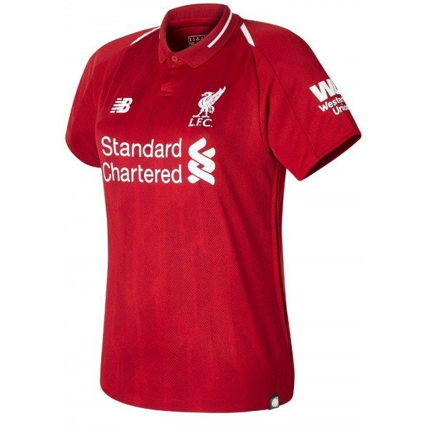 Klubai Store Camisa feminina oficial New Balance Liverpool 2018 2019 I