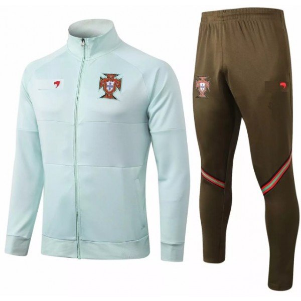 Kit treinamento Seleção de Portugal 2020 2021 Branco e marrom