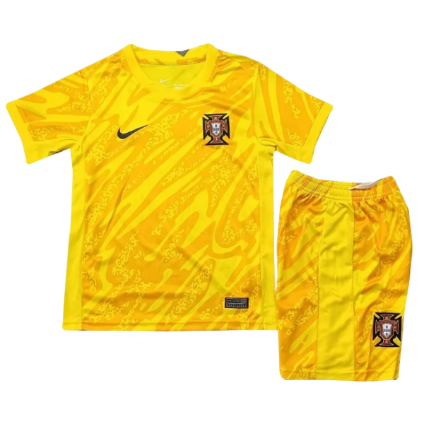 Kit infantil Goleiro I Seleção de Portugal 2024 Home 