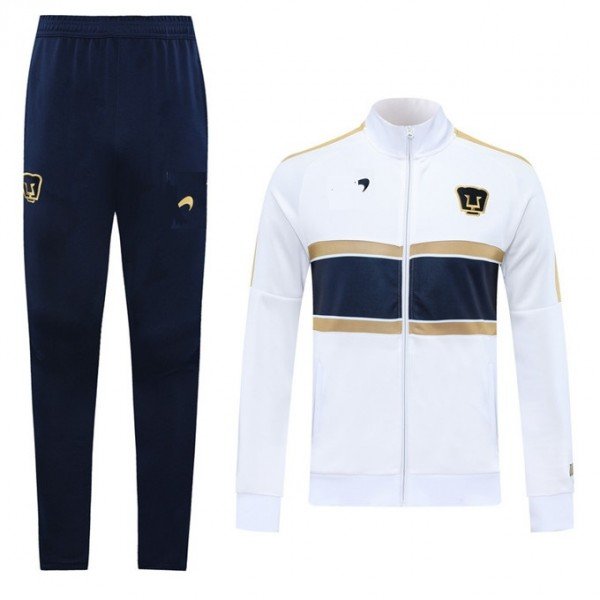 Kit treinamento Pumas Unam 2020 2021 Branco e dourado