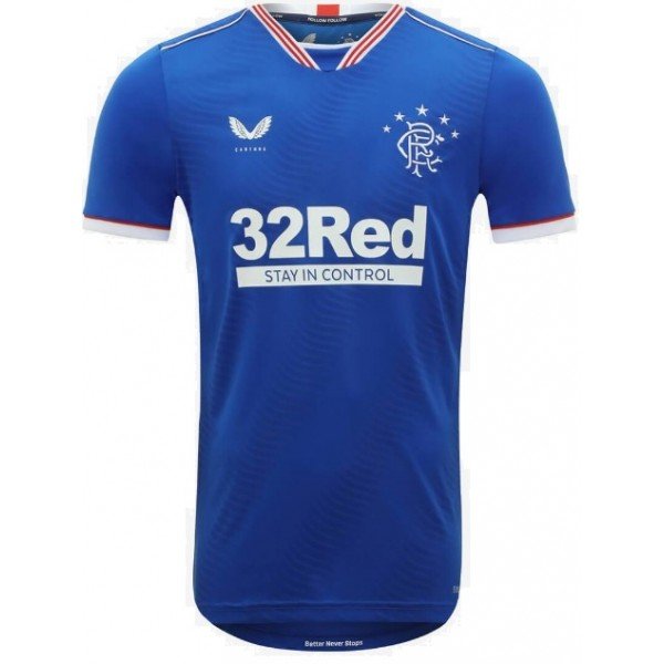 Camisa oficial Castore Rangers FC 2020 2021 I jogador