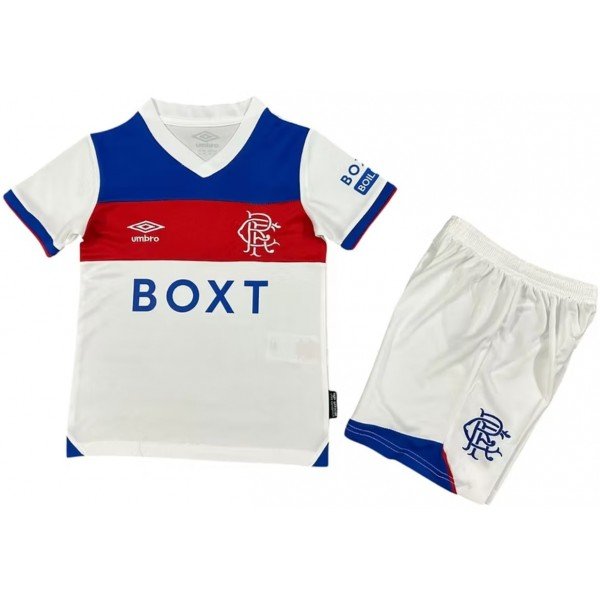 Kit infantil II Rangers FC 2025 2026 Umbro oficial 