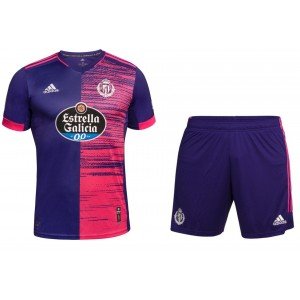 Kit infantil oficial Adidas Real Valladolid 2020 2021 II Jogador