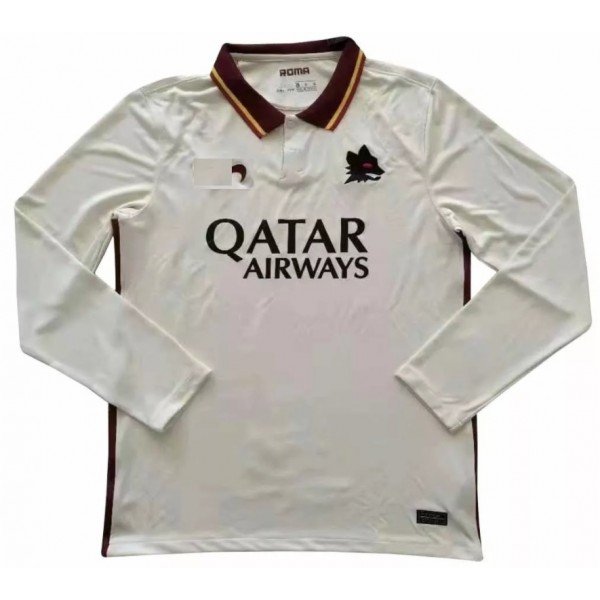 Camisa Roma 2020 2021 II Away jogador manga comprida