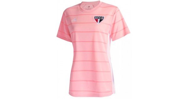 Camisa feminina São Paulo 2021 2022 Adidas oficial Outubro Rosa
