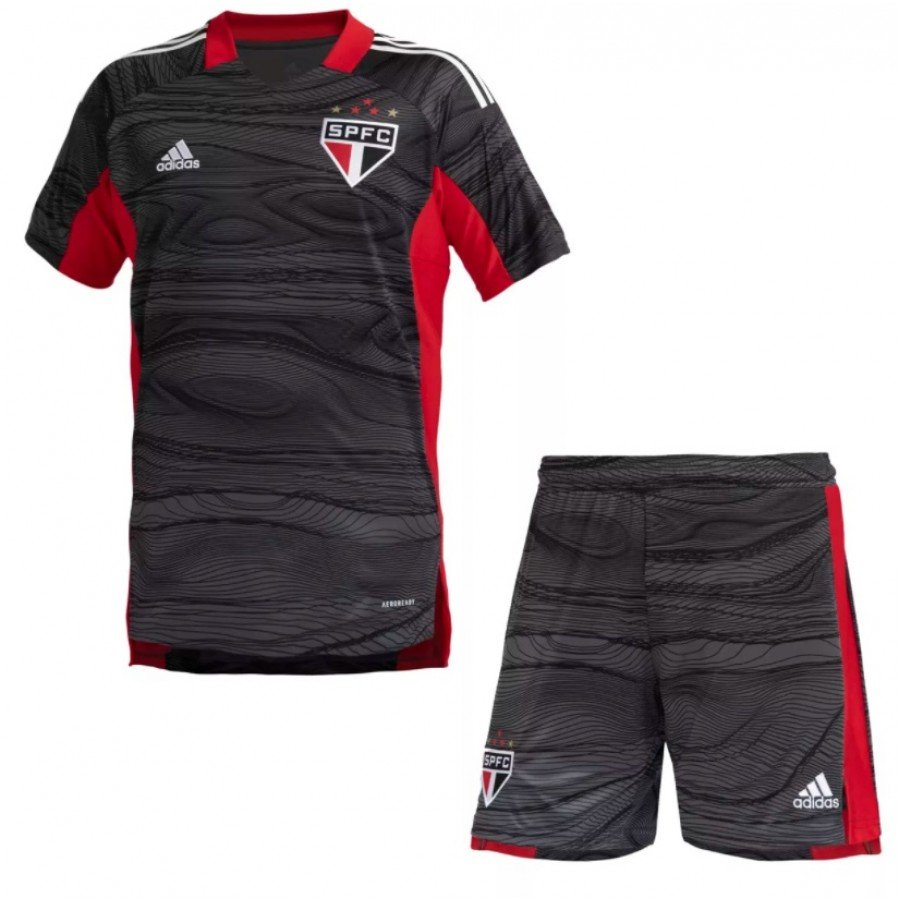 Kit infantil Goleiro I São Paulo 2021 2022 Adidas oficial