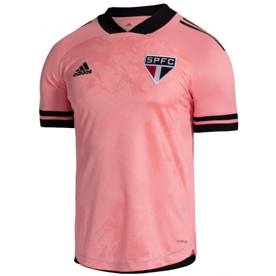 Loja loucos por futebol Camisa oficial Adidas São Paulo 2020 Outubro Rosa
