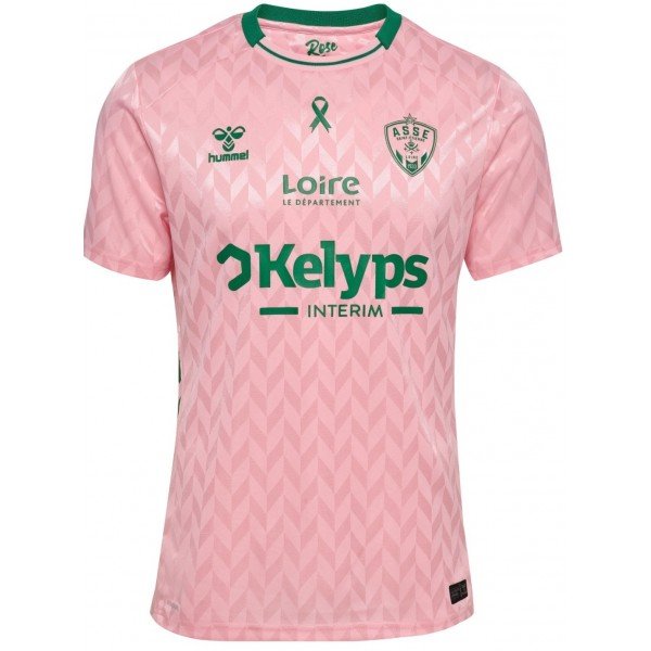 Camisa Goleiro  Saint Etienne 2025 2026 Hummel oficial Outubro Rosa 
