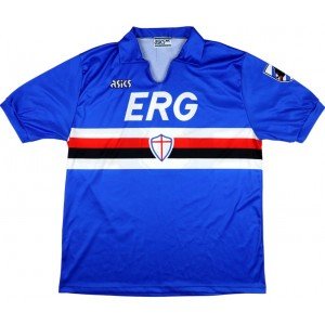 Camisa retro Asics Sampdoria 1990 1991 I jogador