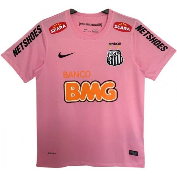 Camisa Santos 2012 Outubro Rosa retro