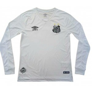 Camisa oficial Umbro Santos 2019 I jogador manga comprida