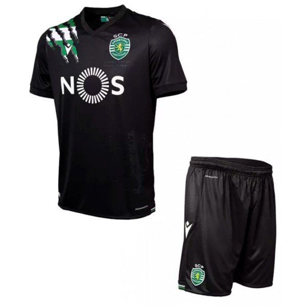 Kit infantil oficial Macron Sporting Lisboa  2020 2021 II jogador