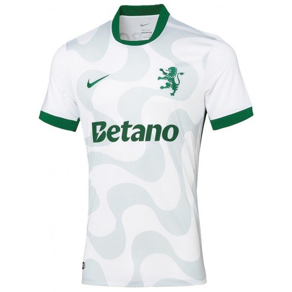 Camisa II Sporting Lisboa 2025 2026 Away Branca Camisa II Sporting Lisboa 2025 2026 Away Branca