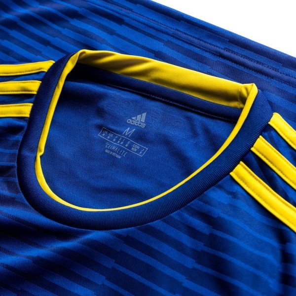 Camisa oficial Adidas seleção da Suécia 2018 II jogador