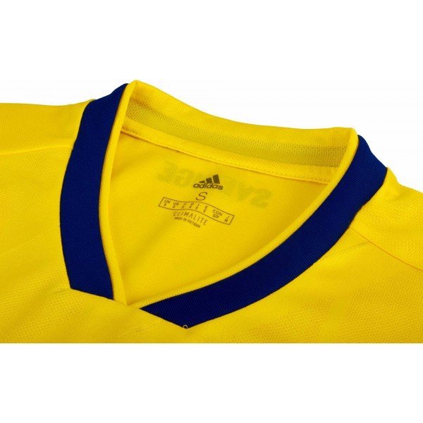 Camisa oficial Adidas seleção da Suécia 2018 I jogador