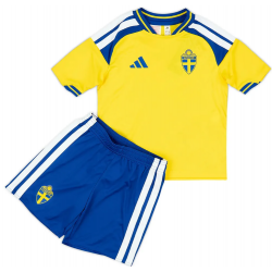 Kit infantil I Seleção da Suecia 2026 Adidas oficial 