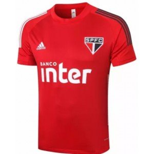 Camisa de treino oficial Adidas São Paulo 2020 Vermelha 