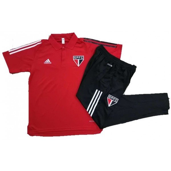 Kit viagem oficial Adidas São Paulo 2020 Vermelho e preto