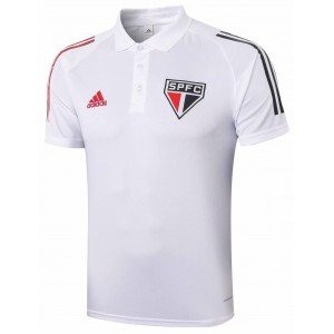 Camisa Polo oficial Adidas São Paulo 2020 Branca