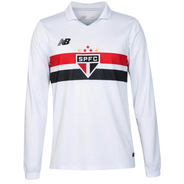 Camisa I São Paulo 2024 New Balance oficial manga comprida