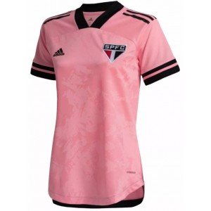 Camisa feminina oficial Adidas São Paulo 2020 Outubro Rosa