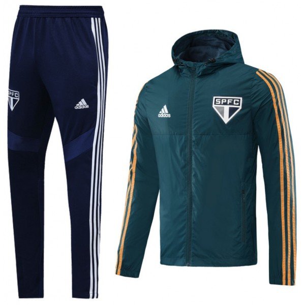 Kit treinamento oficial Adidas São Paulo 2020 2021 Verde e preto