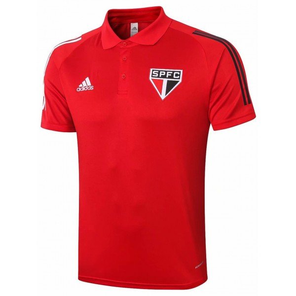 Camisa Polo oficial Adidas São Paulo 2020 Vermelha