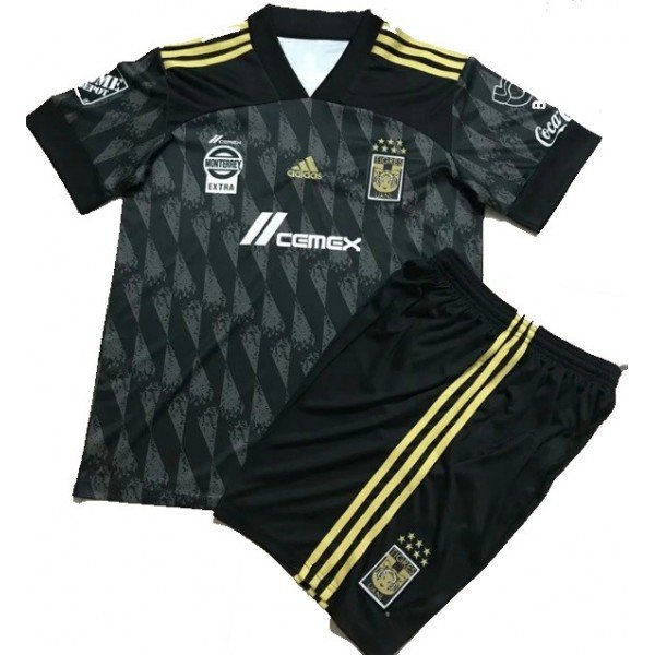 Kit infantil oficial Adidas Tigres UANL 2019 2020 III jogador
