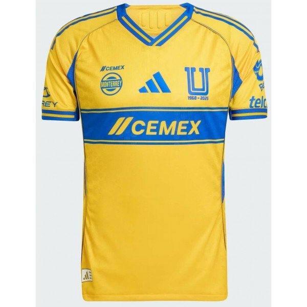 Camisa I Tigres UANL 2025 2026 Adidas oficial 